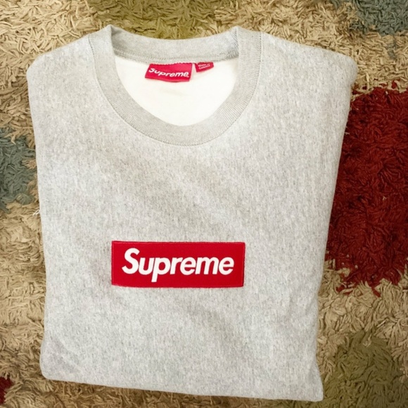 Supreme Box Logo Crewneck (FW15) White